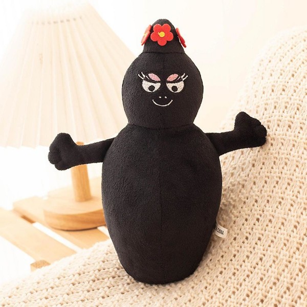 Barbapapa Pehmolelu Anime Barbapapa-nukke Pehmeät täytetyt lelut Kawaii Barbapapa Monster Nukke Tyyny Lasten Syntymäpäivä Joululahja black