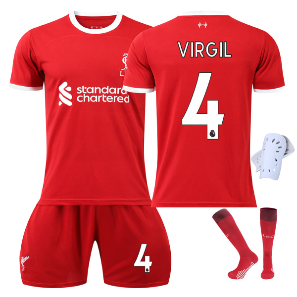 Säsongen 2023-24 Liverpool tröja nr 11 Salah 9 Firmino NO.4 VIRGIL M