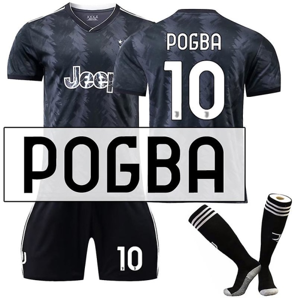 22-23 Juventus Kits fotballdrakt for treningsdress for voksne W POGBA 10 Kids 20(110-120CM)