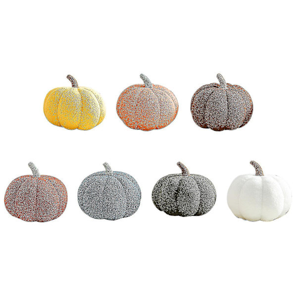 Halloween Pumpkin Pehmuste, Pumpkin Pehmo Tyyny Fleece Täytetyt Kurpitsat Koriste Halloween Pumpkins Throw Tyyny sohvalle, Pehmeä Halloween Pumpkin brown 11.8*7.87in