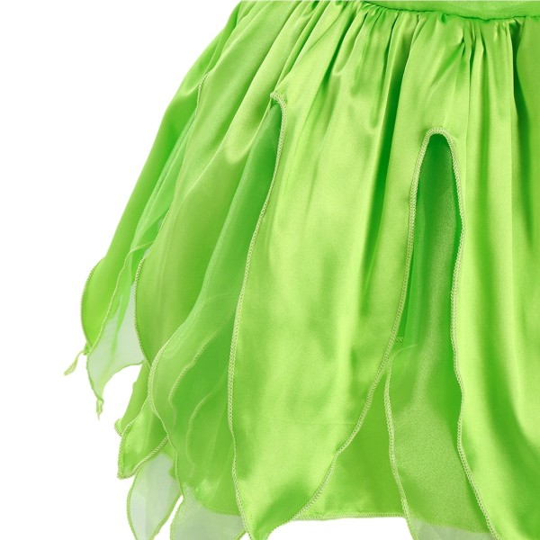 Jenter Tinkerbell Kostyme Prinsessekjole Fancy Fairy Kjoler Cosplay Festantrekk 150cm