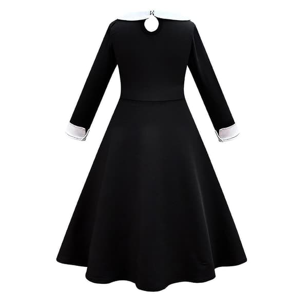 Onsdag Addams sæt festkostumer til voksne børn Only dresses 140cm