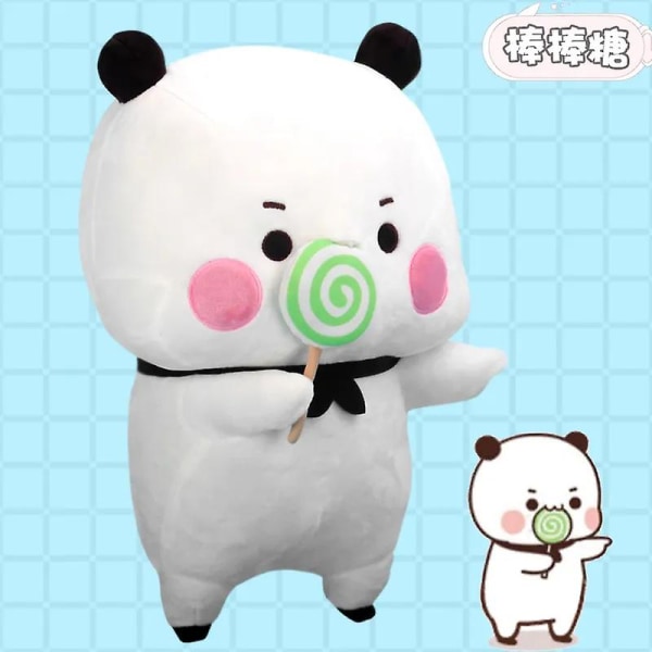 Bubu Og Dudu Panda Plys sød tegnefilm Pandabjørnedukke Kawaii Fyldt blød pude Legeværelsesindretning Børnefødselsdagsgaver G