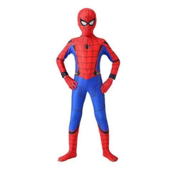 Børne Spiderman Cosplay Kostume Langt hjemmefra Spiderman Cosplay Halloween Cosplay BLUE 120cm