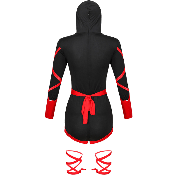 Naruto kostymer för kvinnor Game Anime Cosplay Kostymer cosplay Red L XL