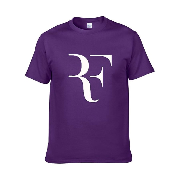 Federer Tennis kortärmad bomull T-shirt med rund hals zy L