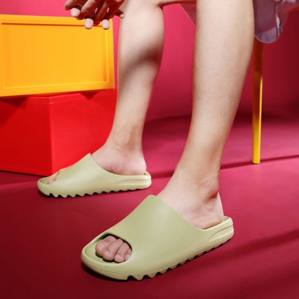 Pude Slides Sandaler Ultra-bløde hjemmesko green 36-37