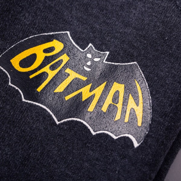 Barn Gutter Jenter Batman Sweatshirt Topper Bukser Joggedress Grå Black 100