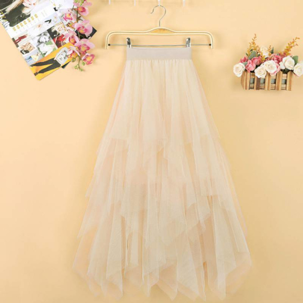 Mesh tylli hame Ager mekko Apricot L