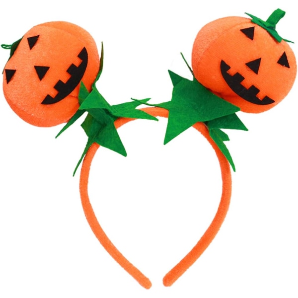 Hon lyser Pumpa pannband för vuxna Cosplay kostym Halloween fest rekvisita Pannband Klä upp tillbehör (orange)