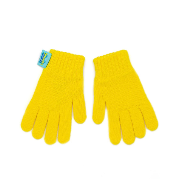 Paavo Pesusieni Neulottu pipo ja settilapsille/lapsille Yellow 4-8 Years