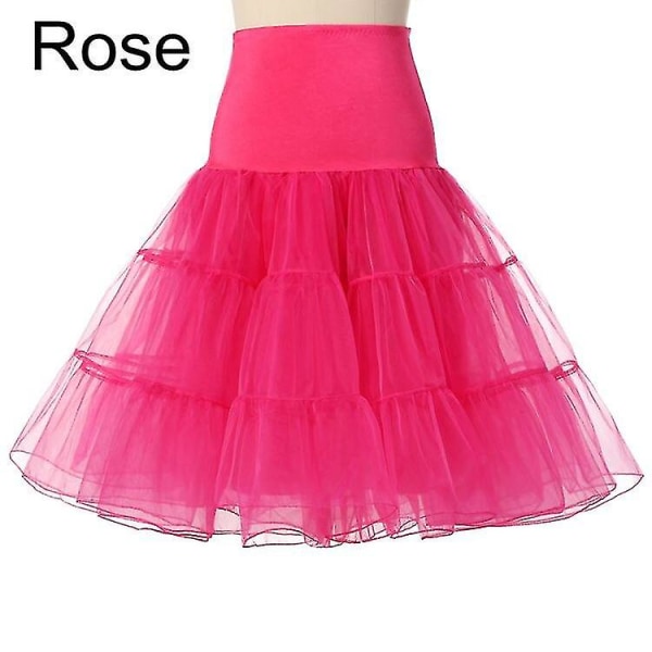 50-luvun Cosplay Rockabilly Alushame Naisten Alushame Tutu Rose M