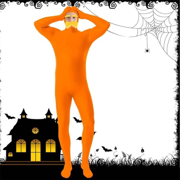Lorax-kostume til voksne (Bodysuit + skæg) - Perfekt til Halloween & Cosplay S