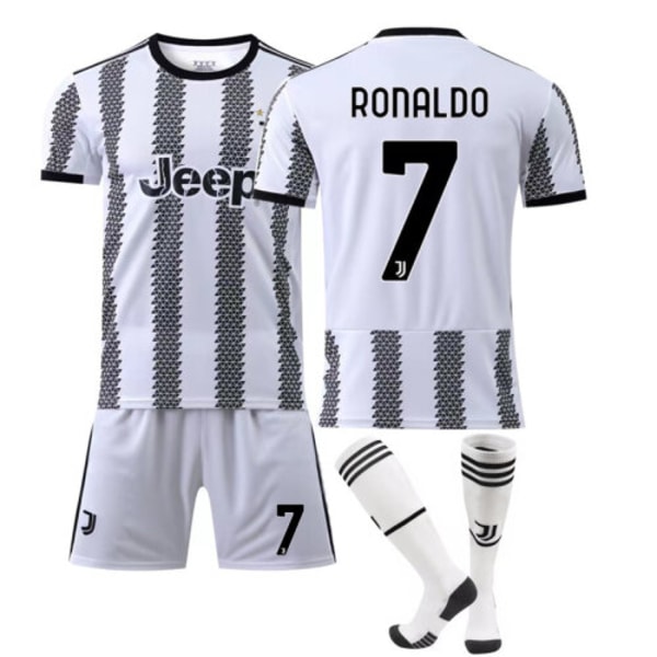 22-23 Juventus Ronaldo #7 Juv Fotbollssats för vuxna/barn 26