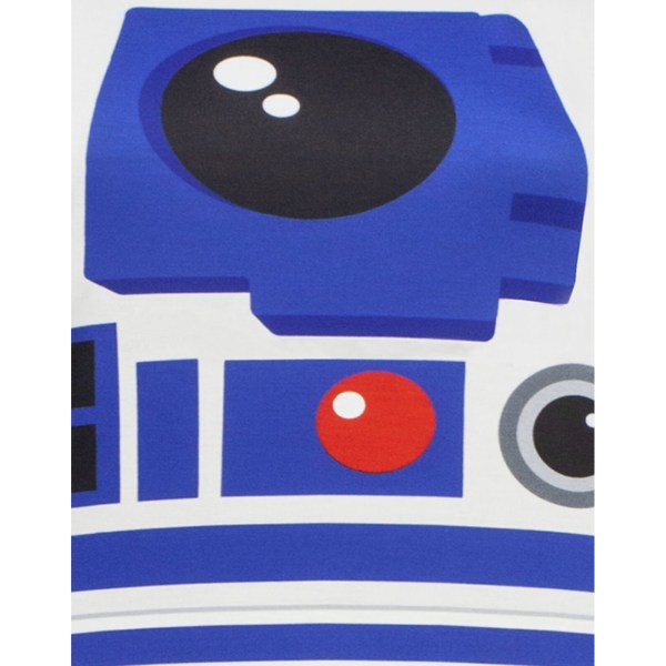 Star Wars Dame/Dame R2-D2 Cosplay Skater Kjole Hvit/Blå White/Blue M