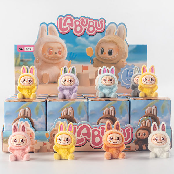 Labu Bu Bubble Mar docka blind box 12 stycken Zuozuo pull bubu