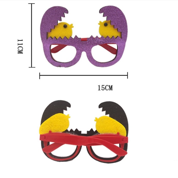 Påskebrillepynt, eggbunny-brilleinnfatning