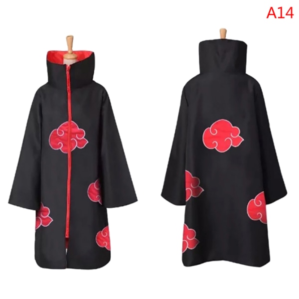 Børneanime Naruto Cosplay Akatsuki Cloak Uchiha festkostume A A:145