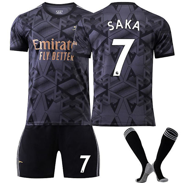 22-23 Arsenal Away -sarjan t-paita nro 7 Bukayo Saka -jalkapallopaita M
