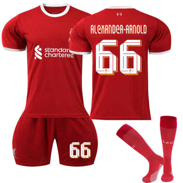 2023-20 Liverpool Home Børnefodboldtrøjesæt nr. 66 Alexander-Arnold 24