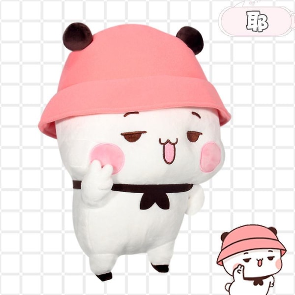 Bubu Og Dudu Panda Plys sød tegnefilm Pandabjørnedukke Kawaii Fyldt blød pude Legeværelsesindretning Børnefødselsdagsgaver C