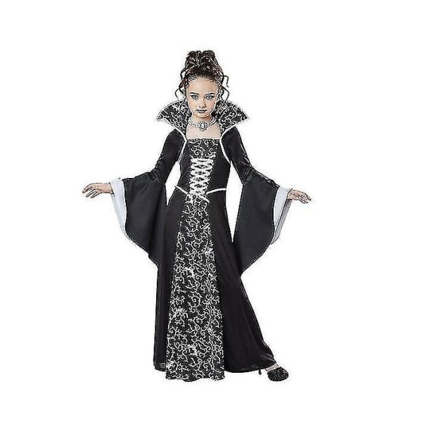 vampyr kostym halloween flicka vampyr klänning drottning kostym 130cm style2