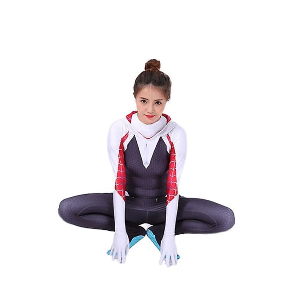 Spider-Man World Gwen Stacy Cosplay Cosplay Jumpsuit Halloween -1 130cm