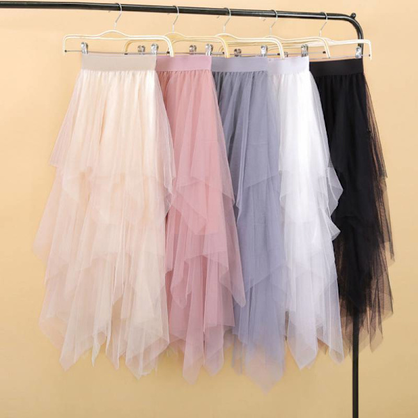 Mesh tylli hame Ager mekko Pink L