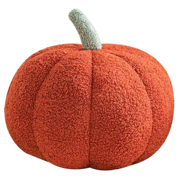 Halloween Pumpa Kudddekor, Pumpa Plysch Kudde Fleece Fyllda Pumpor Dekoration Halloween Pumpor Skast Kudde Till Soffan, Mjuk Halloween Pump red 7.87*3.93in