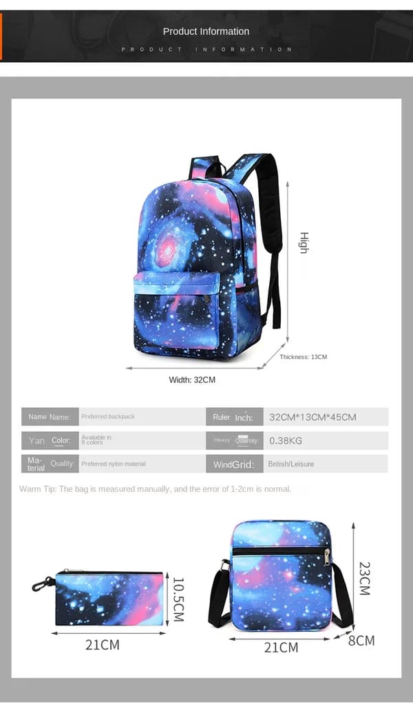 Rainbow Friends rygsæk til drenge og piger Thunderbolt Figur 2 The single shoulder bag