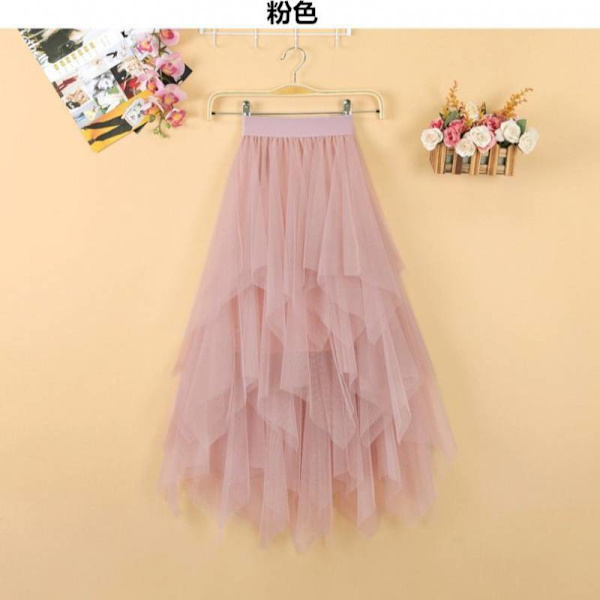 Mesh tylli hame Ager mekko Pink L