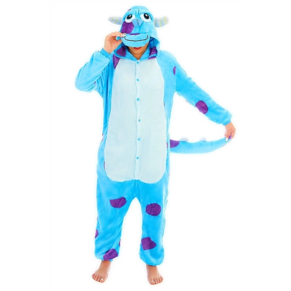 Seriefigurer Unisex Onesiee Fancy Dress Kostym Hoodies_y Sully Monster XL(180CM-190CM)