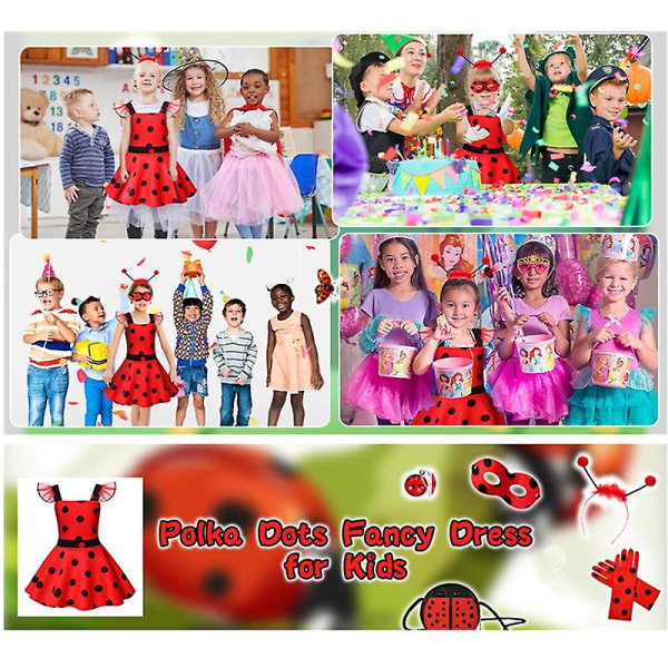 Jenter Havfrue Kostymesett Barn Havfrue Prinsesse Kjole Carnival Cosplay Kostyme 100(85-100CM)