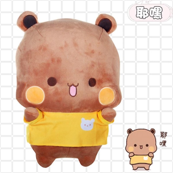Bubu Og Dudu Panda Plys sød tegnefilm Pandabjørnedukke Kawaii Fyldt blød pude Legeværelsesindretning Børnefødselsdagsgaver J