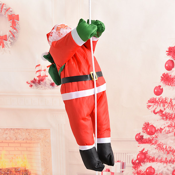 Jultomten på stege 150*90 cm Juldekoration Jul ch