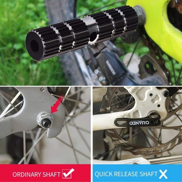 Skridsikre cykelpinde af aluminiumslegering, BMX-pinde, Cylindrisk fodpinde