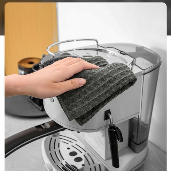10 stk. high-end ultra-fine fiber køkkenhåndklæder - honeycomb stof ra