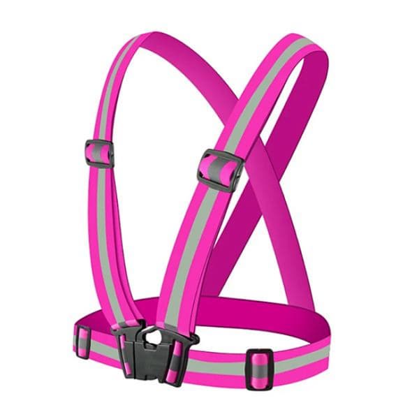 1 stk Reflekssele / Refleksvest - Rosa Rosa