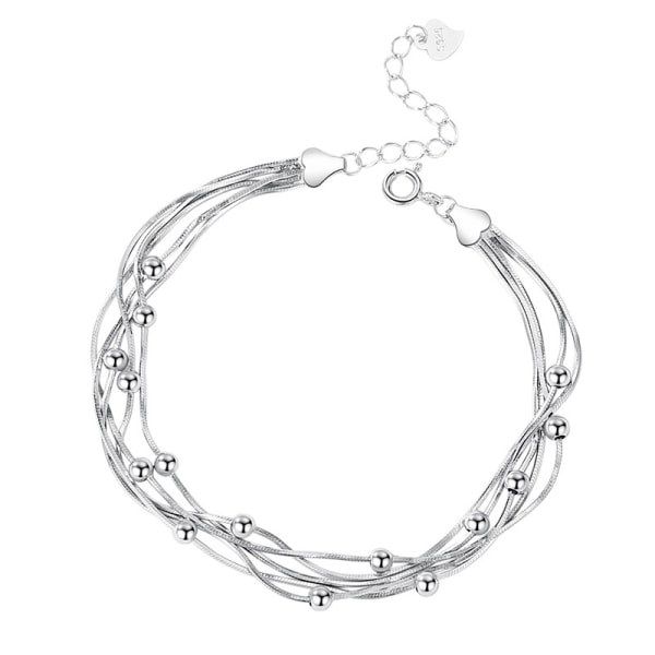 Damarmband med 5 rader, stretch