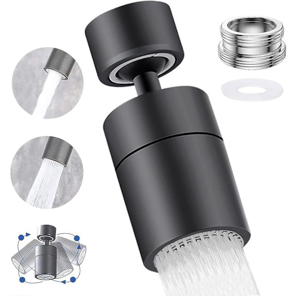 65*27mm, 1 pakkaus (mattamusta) hanailmastin, 360° pyörivä suutin