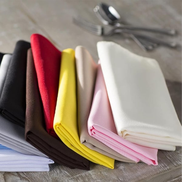 Rund duk, polyester, svart engangsbruk ensfarget duk