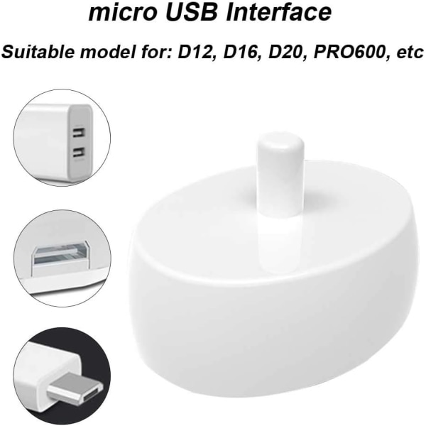 Ersättningsbas för elektrisk tandborste, 1,5W, USB gränssnitt