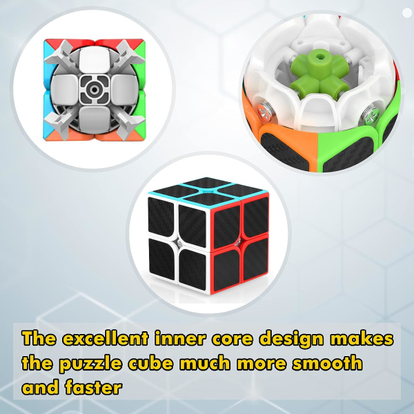 Speed ​​​​Cube 2x2x2 Magic Puzzle Cube 2 by 2 Cubo Magic Speedcubin