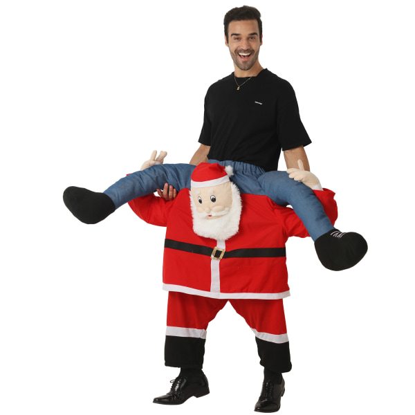 Jul stil, jul djur bär byxor, vuxen tomten