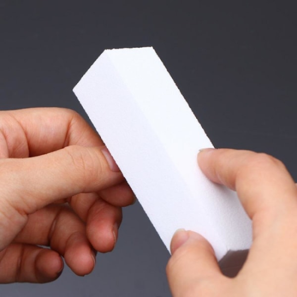 Perfekta naglar: 8-pack block nagelfilar för form och förlängning Whit