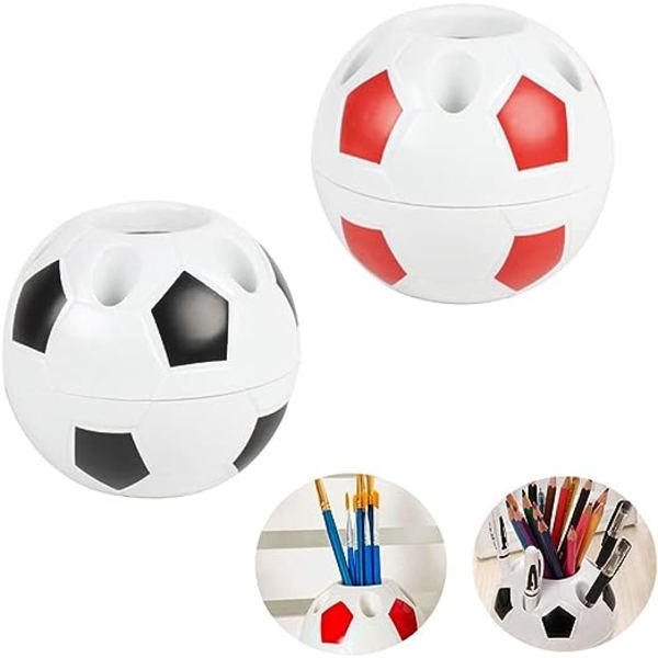 Kreativ fodbold penneholder skrivebord 2 stk. multifunktionel penneholder