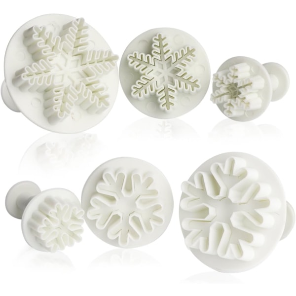 Set of 6 snowflake cookie cutters