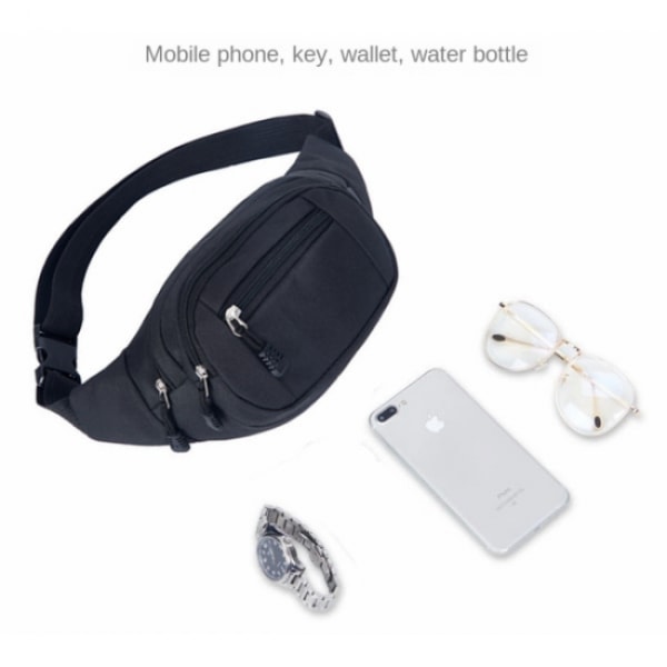 INF Multi-Compartment Bæltetaske Sort 1-pak
