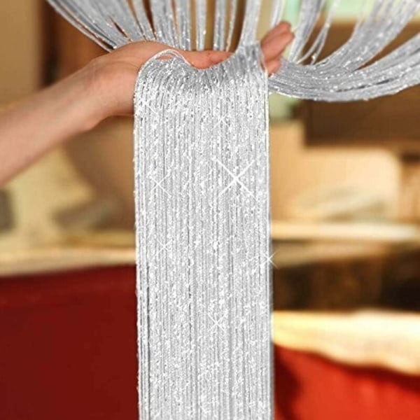Glitter String Dörrgardin Panel, Fly Screen Gardin, Dörröppningar D