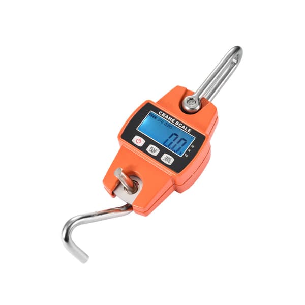 1 stk. Sort Elektronisk Vægtskala 300kg Hængende Krogvægt Dynamometer L
